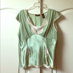 Vintage top with camisole (Mint Green)